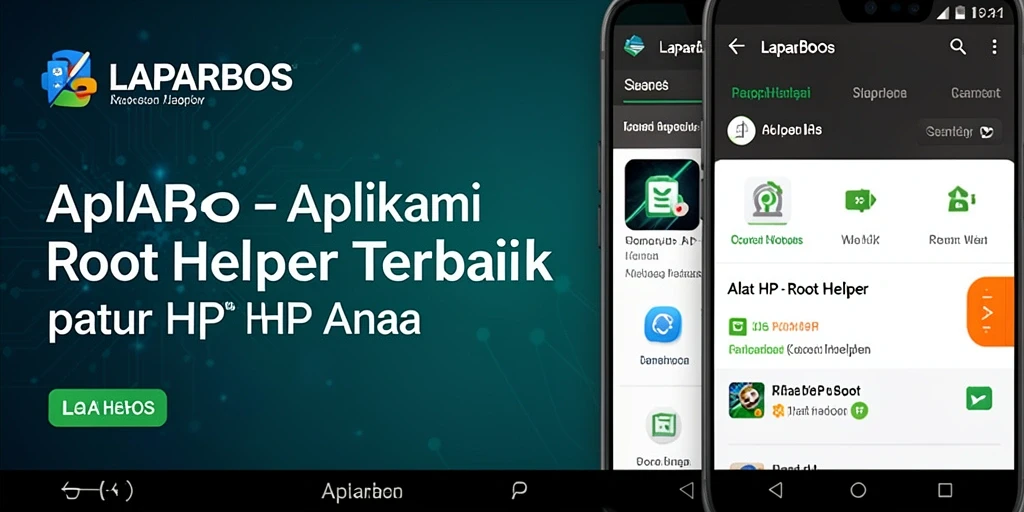 Antarmuka aplikasi LAPARBOS untuk Root Helper yang intuitif dan mudah digunakan.