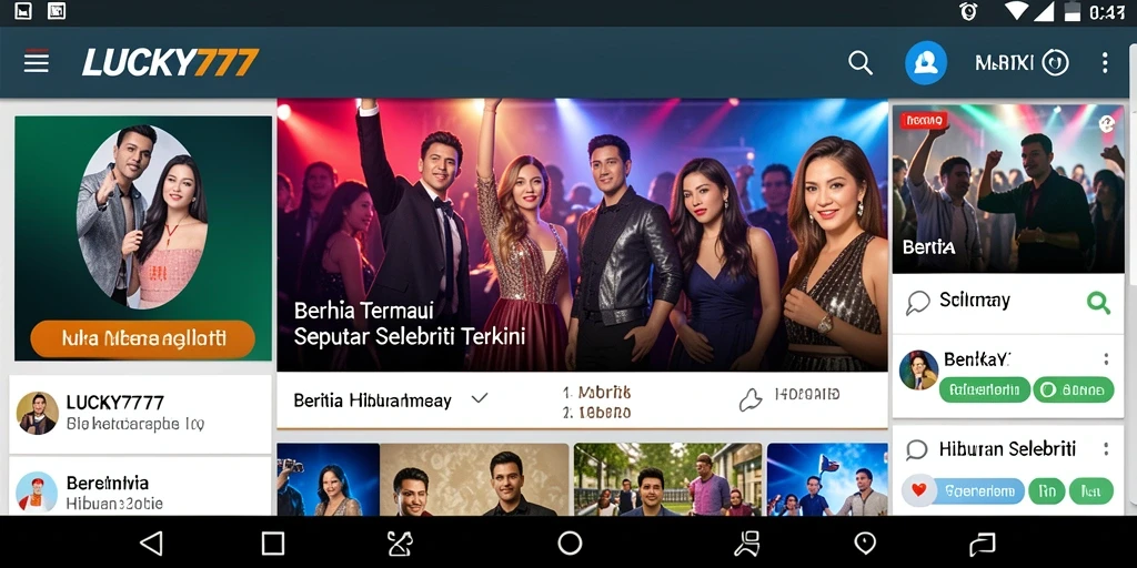 Tampilan antarmuka LUCKY777 yang menarik dan informatif.