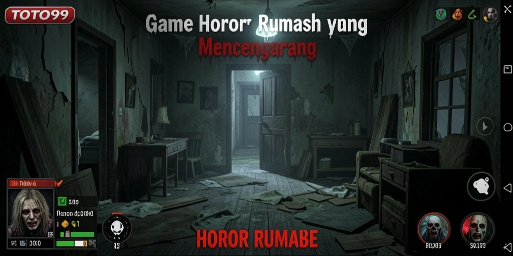 Tampilan antarmuka TOTO99 dengan suasana mencekam dan menegangkan.