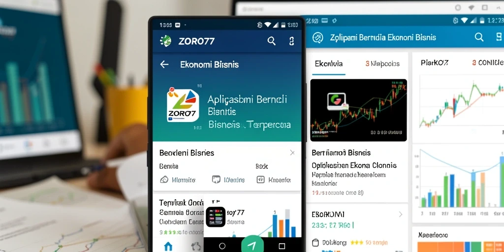 Antarmuka ZORO77 menampilkan berita ekonomi terkini dengan tata letak yang menarik.
