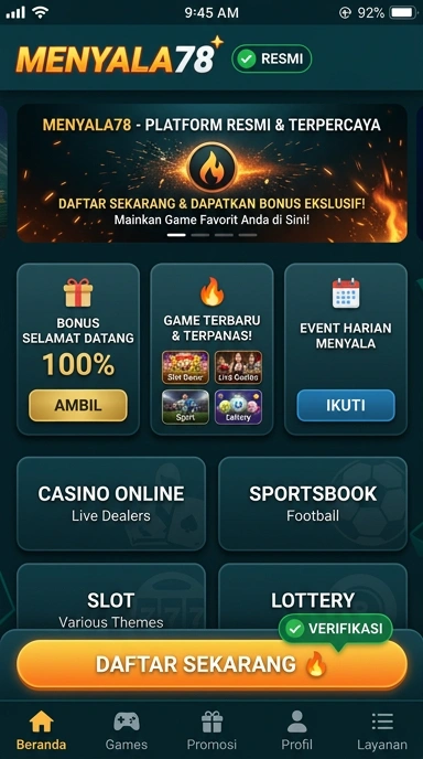 Halaman Resmi Menyala78 untuk Pengguna Android